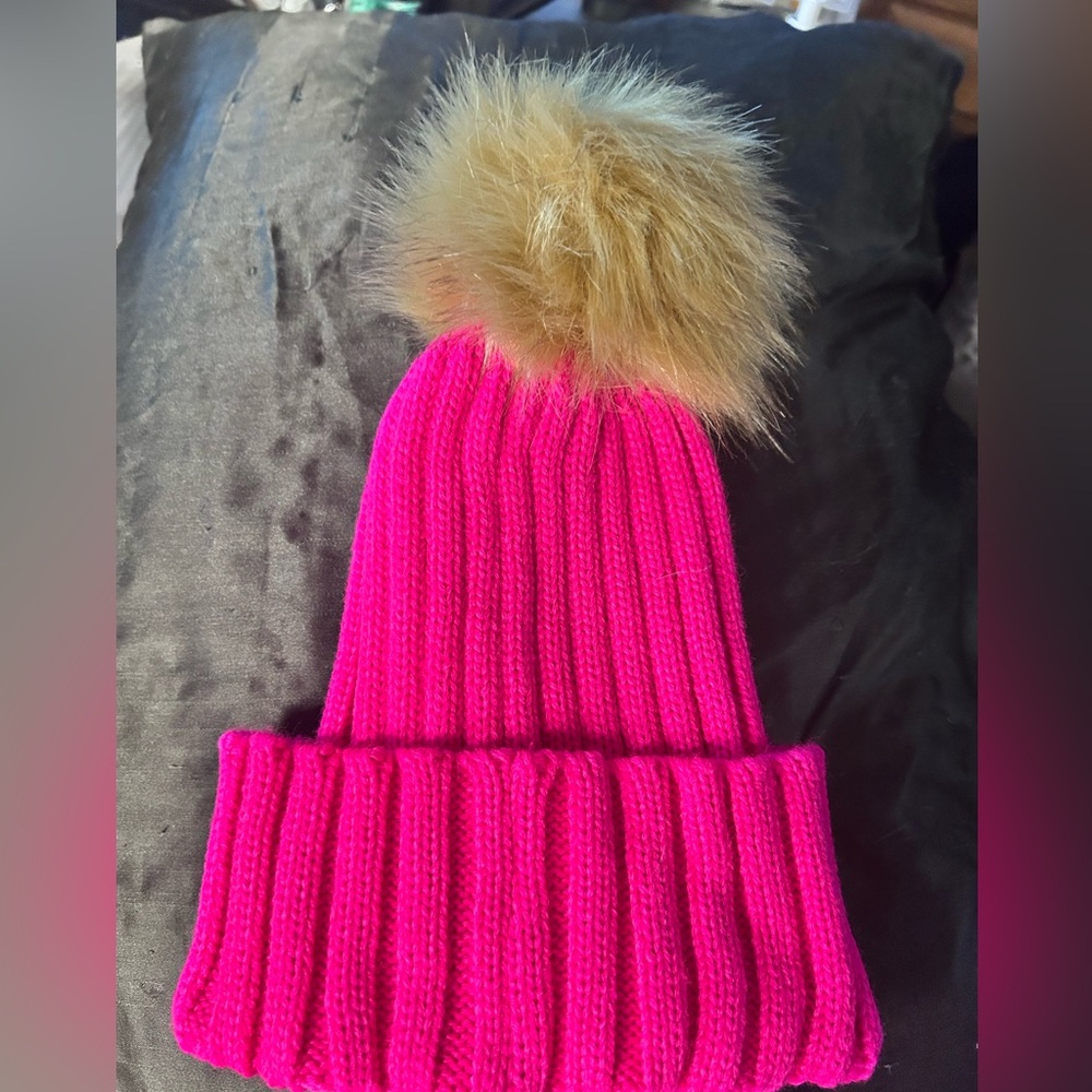 Upcyled Louis Patch Pom Pom Beanie - Picture 8 of 8
